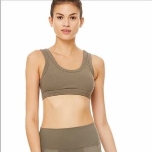 ALO Yoga Wellness Bra Olive Branch Small NWT